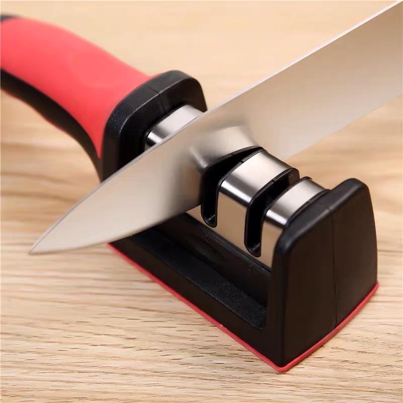 Bộ mài dao kéo sắc bén tiện dụng có tay cầm mài nhanh chóng nhiều mức độ thích hợp với mọi loại dao kéo