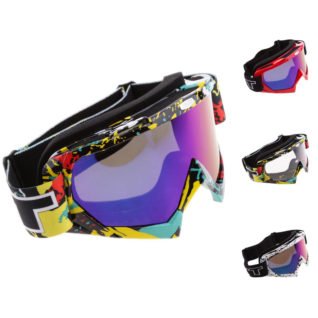 Motorcycle Motocross Windproof Anti-Fog Dustproof Goggles Colorful