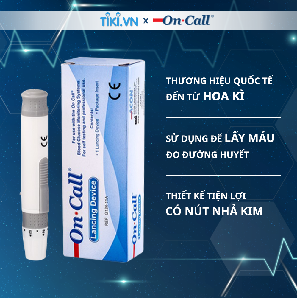 Bút Chích Máu On Call Dùng Để Lấy Máu Khi Đo Đường Huyết