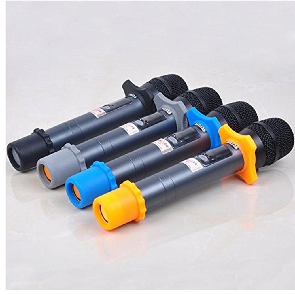 2 Set Wireless Microphone Holder Mic Anti-rolling Protection Rings + Bottoms for KTV Performance