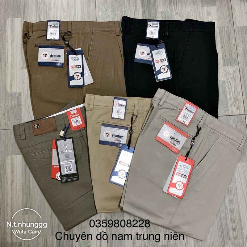 Quần thô kaki trung niên trung tuổi 1 li hàng Quảng Châu loại 1 chất cực đẹp