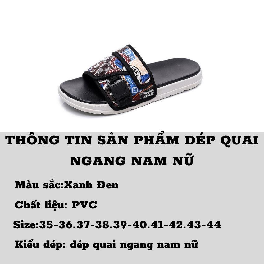 Dép Quai Ngang Nam Nữ Unisex Thời Trang Phong Cách Cá Tính Mang Đi Học,Đi Làm,Đi Chơi D09