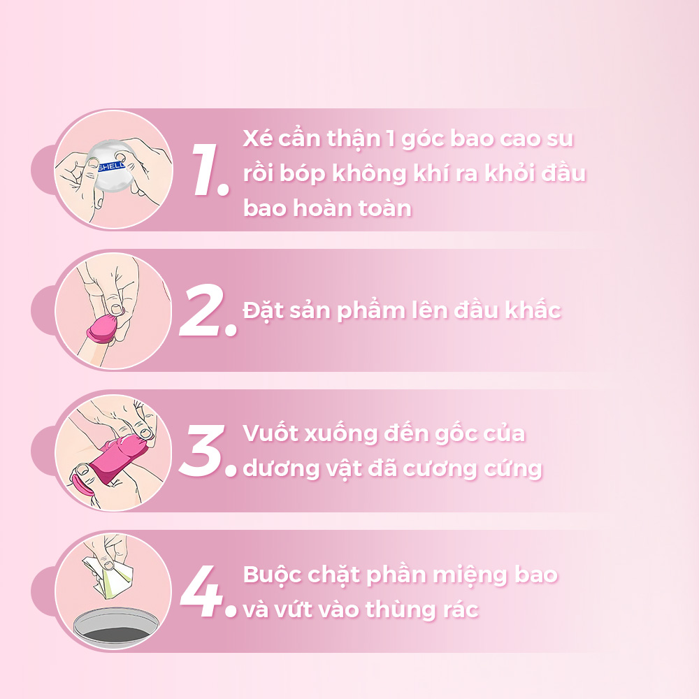 Bao cao su Shell Close Fit - Size 49mm, siêu mỏng, chống tuột, kéo dài thời gian - Hộp 10 cái | SHELL CHÍNH HÃNG