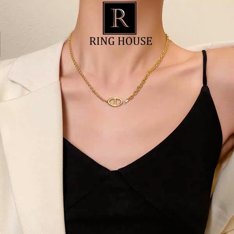 Dây Chuyền Titan Không Gỉ DO Bất Cân Xứng Đẹp Ring House