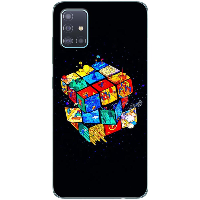 Ốp lưng dành cho Samsung A71 mẫu Rubik