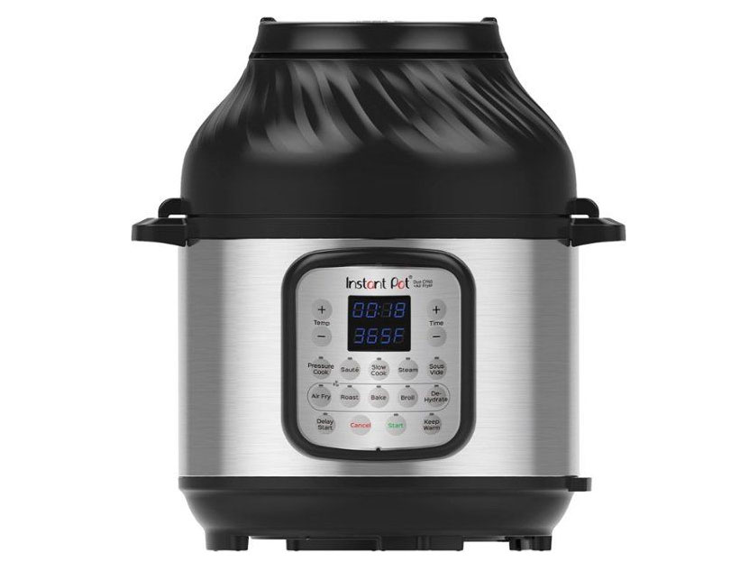 Nồi áp suất điện kết hợp chiên không dầu Instant POT Duo Crisp 11-in-1 - 8 lít - 11 chức năng - Hàng chính hãng