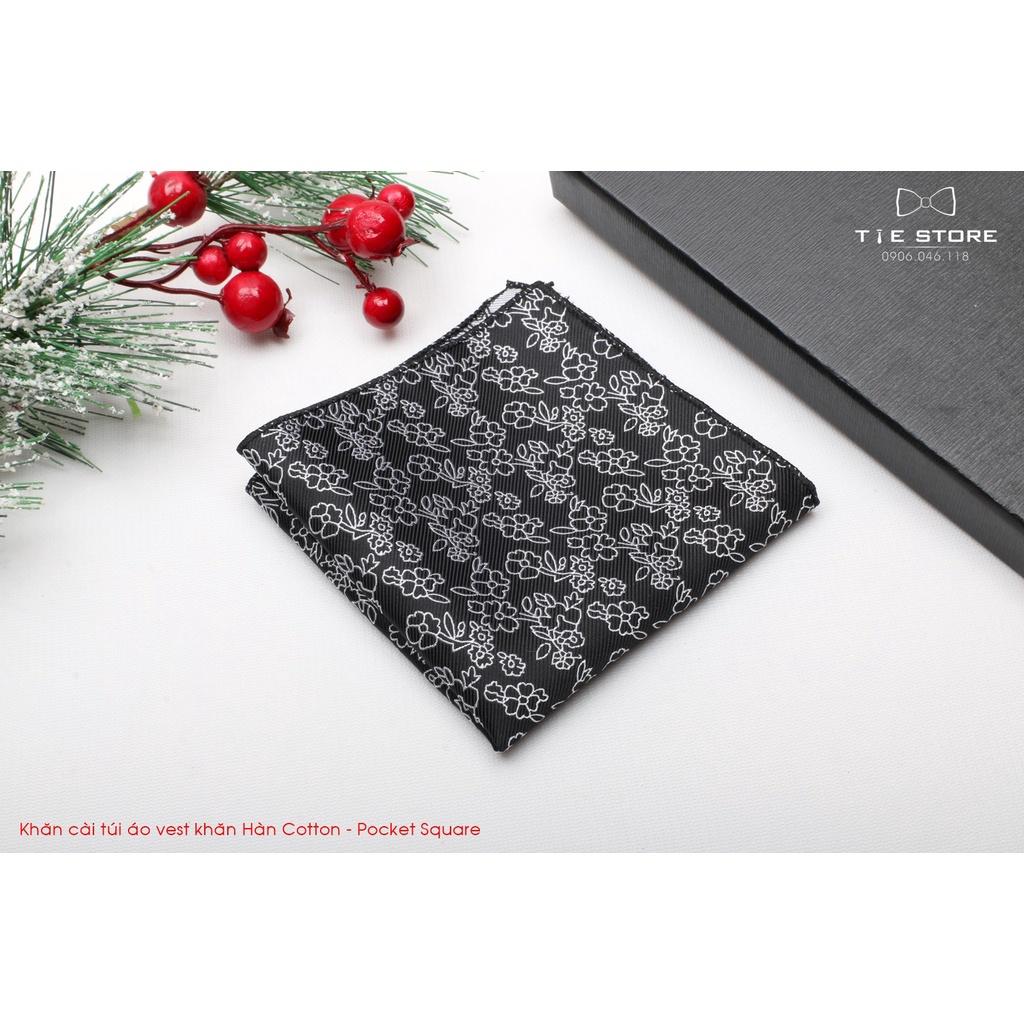 Khăn Cài Túi Áo Vest - Pocket Square, phụ kiện lịch lãm, nhiều mẫu hoa