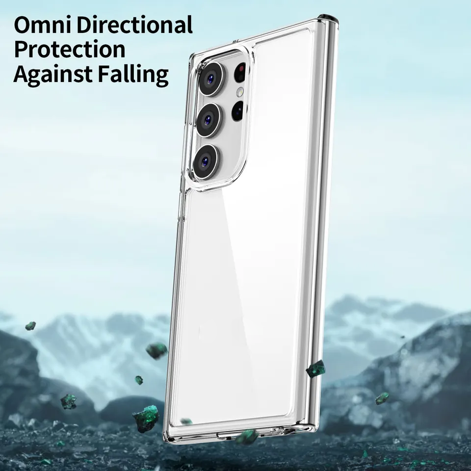 Ốp lưng trong suốt viền màu cho Samsung Galaxy S23 Ultra hiệu Likgus Simple But Unique chống sốc, chống chịu mọi va đập- Hàng nhập khẩu