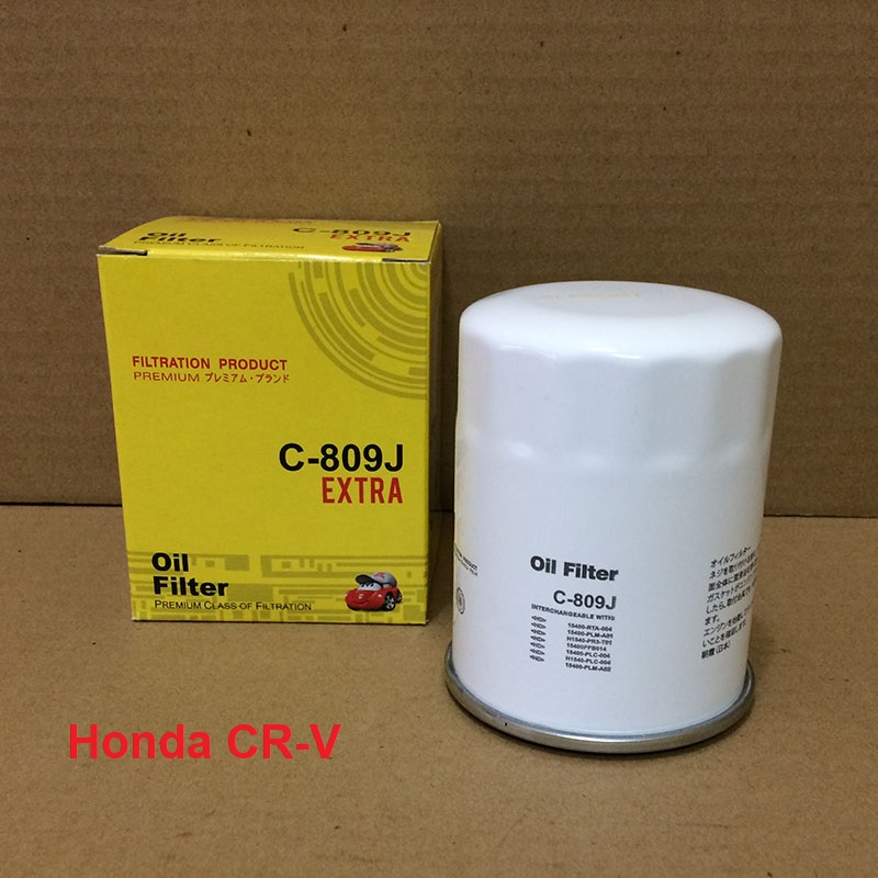 Lọc nhớt cho xe Honda CR-V 2012, 2013, 2014, 2015, 2016, 2017, 2018, 2019, 2020 mã phụ tùng 15400-RTA-003 mã C809J