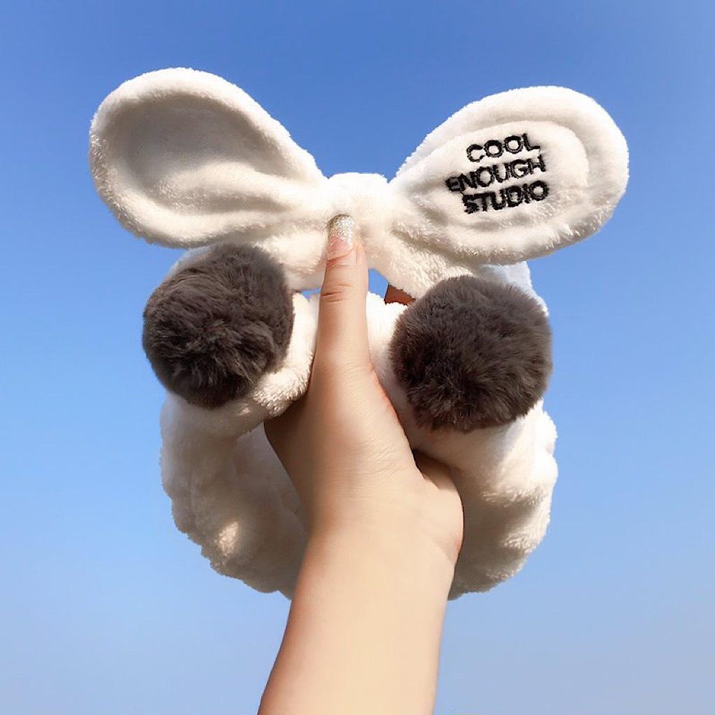 Băng đô rửa mặt nam nữ, băng đô tai thỏ tai mèo nhiều màu sắc thời trang Hàn Quốc