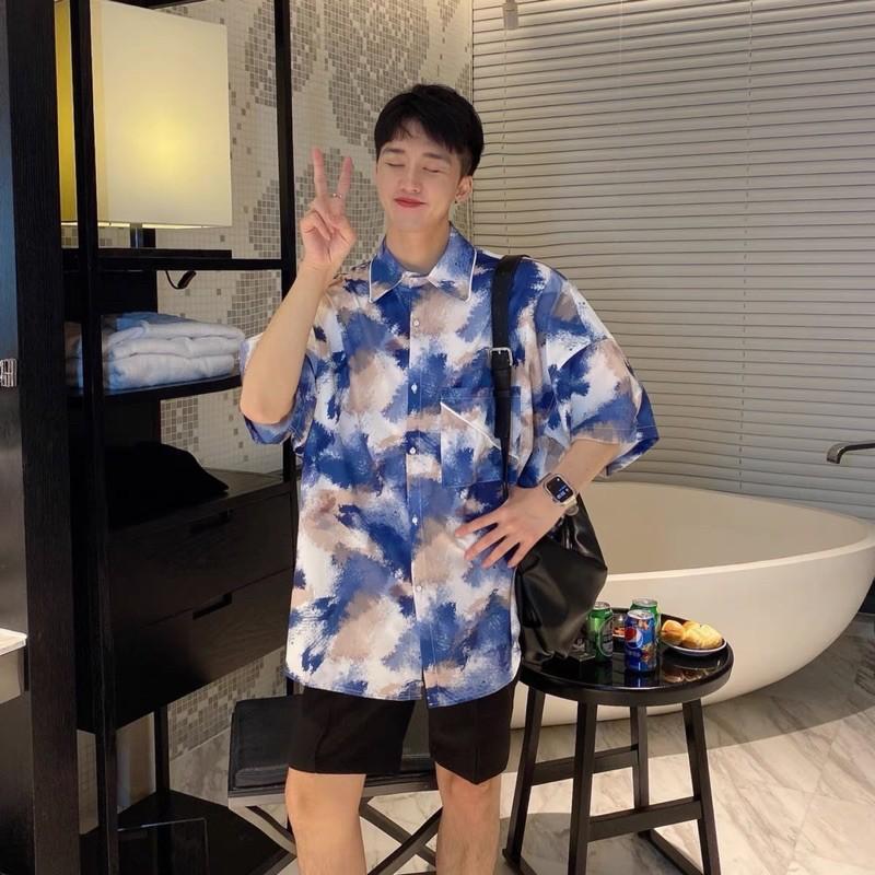Áo Sơmi loang màu