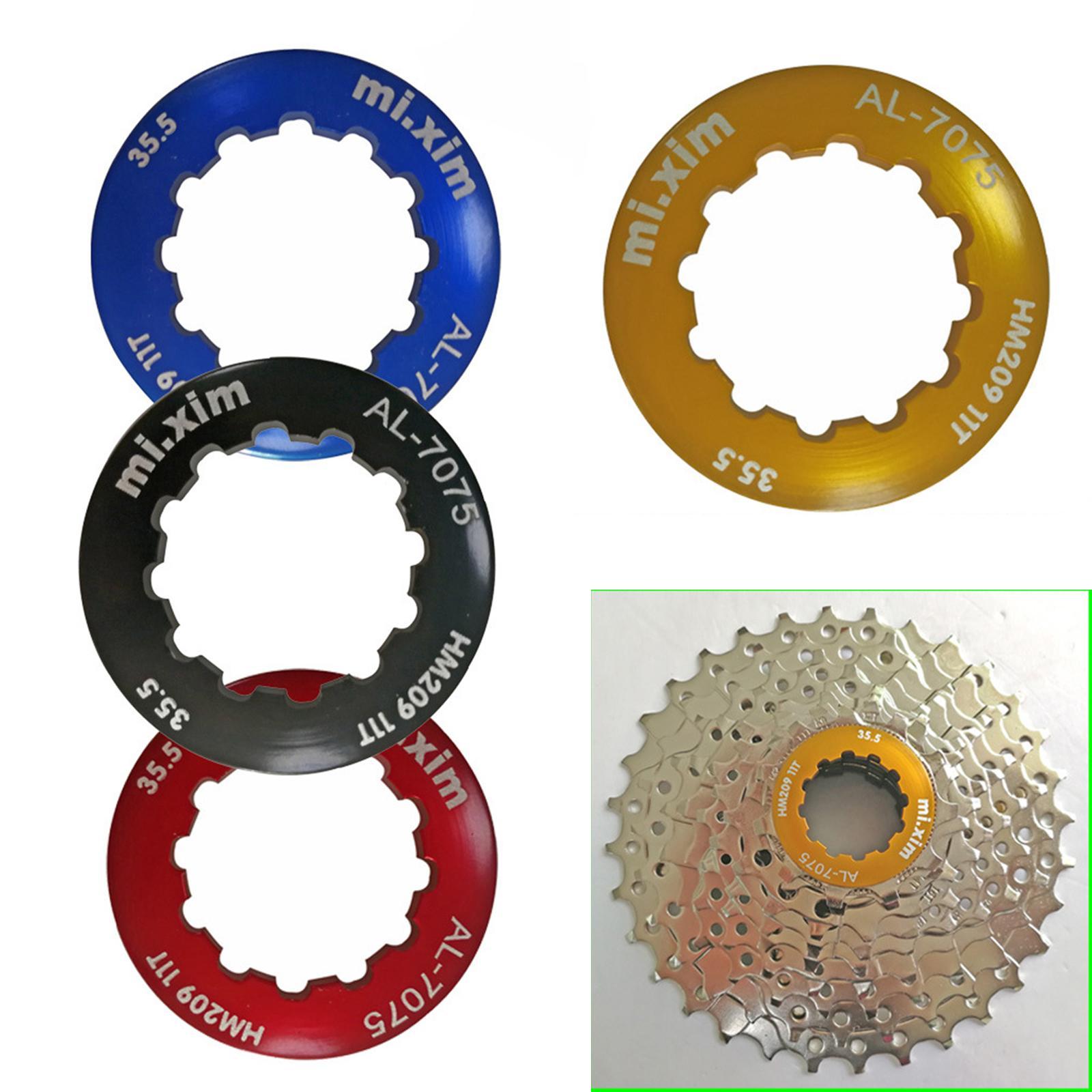 2x Alloy 11T Bike Cassette Lock Cover  Freewheel  Fixing Lightweight Dustproof Hub Lid Accessories