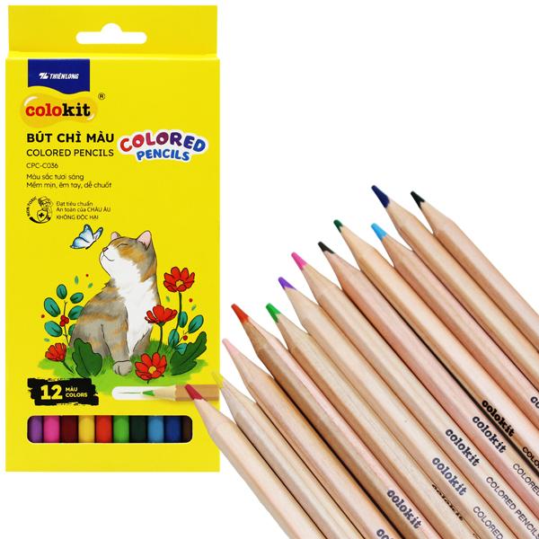 Hộp 12 Bút Chì Màu Colored Pencils - Colokit CPC-C036