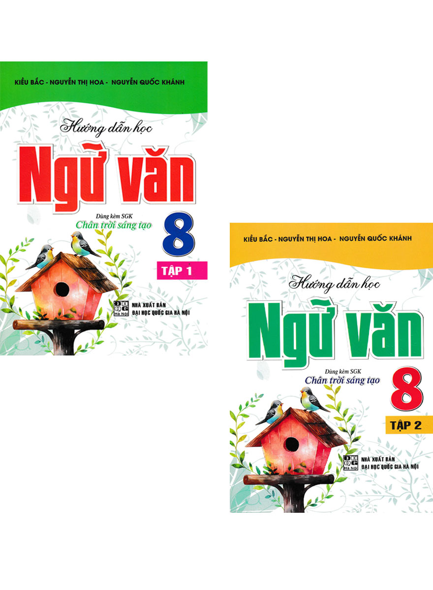 Combo Hướng Dẫn Học Ngữ Văn 8 - Tập 1 Tập 2 Dùng Kèm Sgk Chân Trời Sáng Tạo Bộ 2 Cuốn Ha