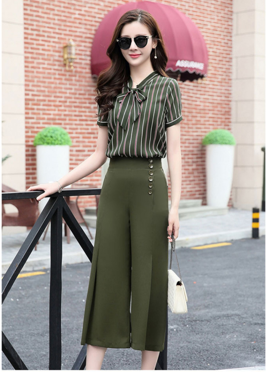 Mua Set Bộ Đồ Công Sở Đẹp Áo Sơ Mi Kẻ Sọc Sang Trọng Thanh Lịch Quảng Châu  Cao Cấp B424 | Tiki