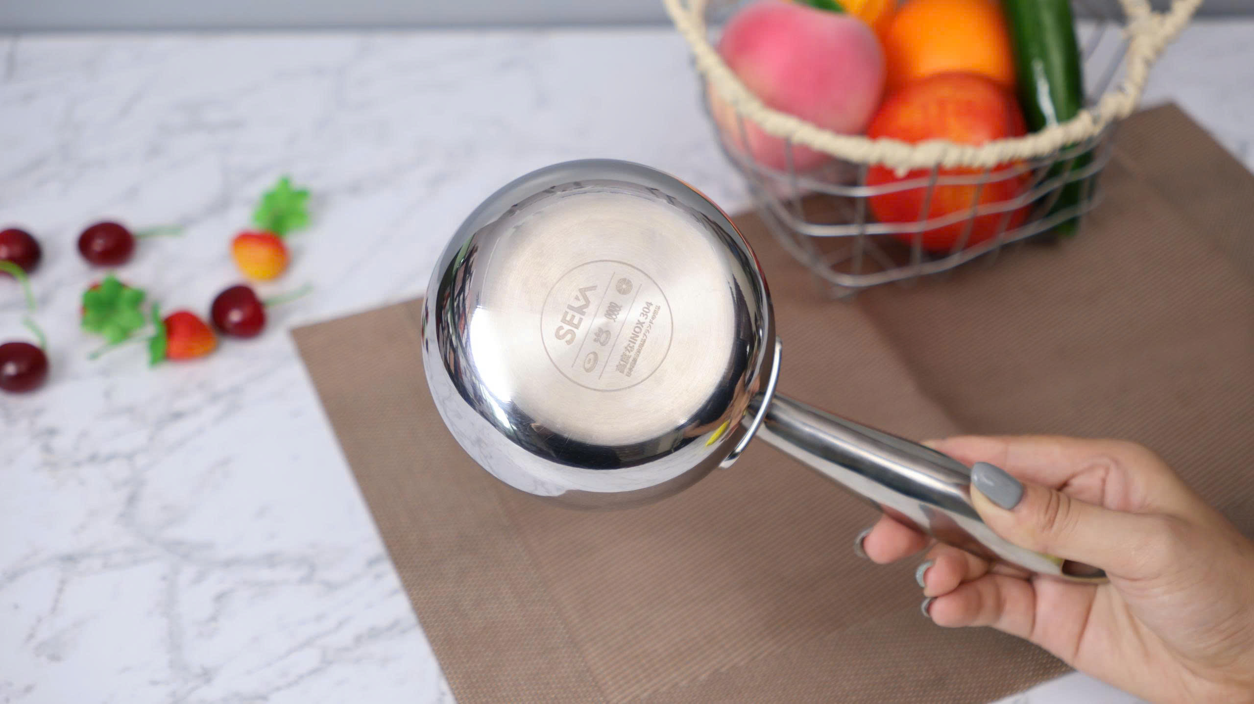 Nồi quánh nguyên khối SEKA 10cm, 12cm, 14cm, 18cm nấu cháo, nấu bột cho bé ăn dặm