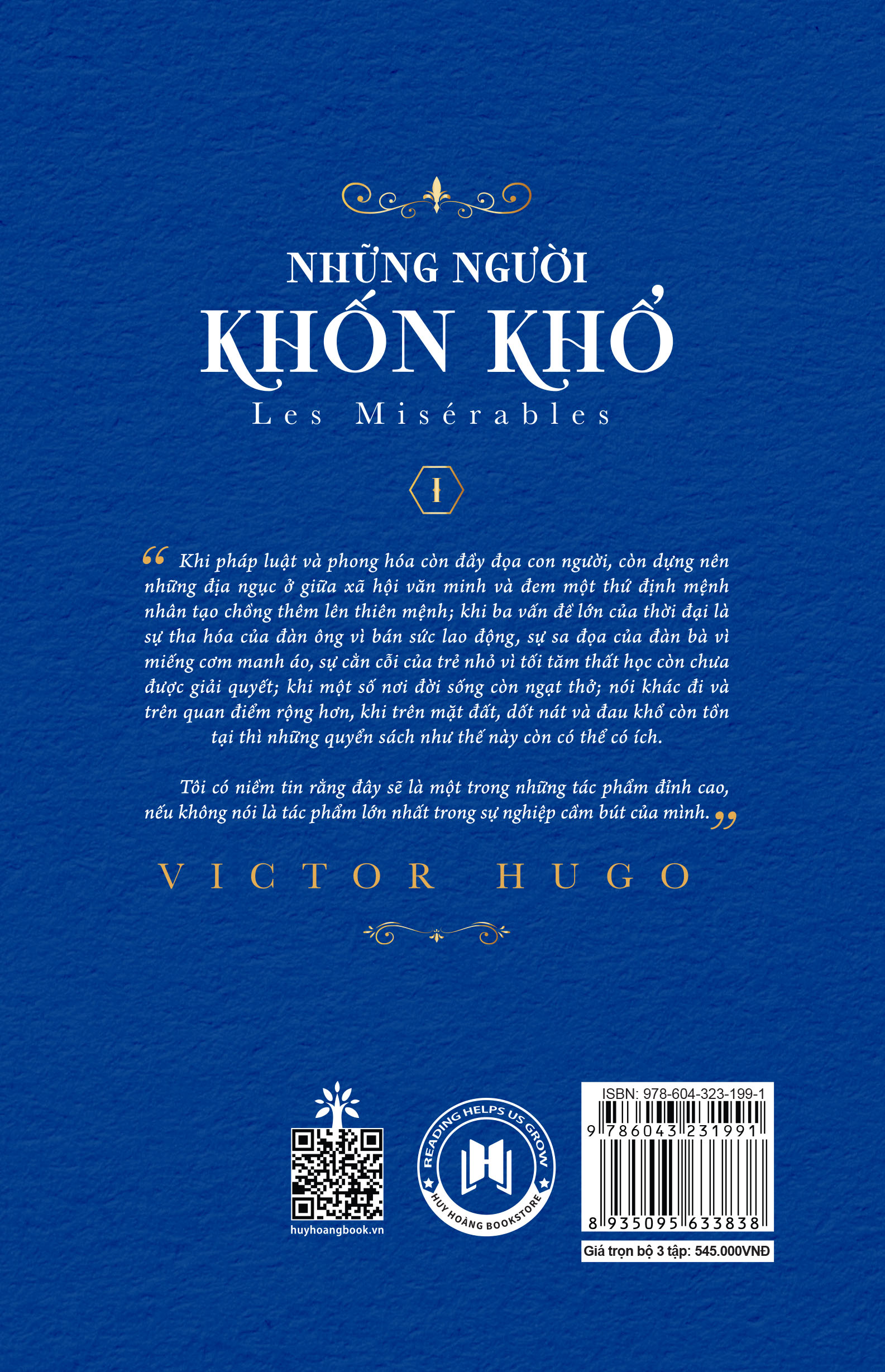 Những Người Khốn Khổ- Victor Hugo- Boxset Trọn Bộ 3 tập (Tái Bản 2024) Tiểu Thuyết Kinh Điển - 2HBooks