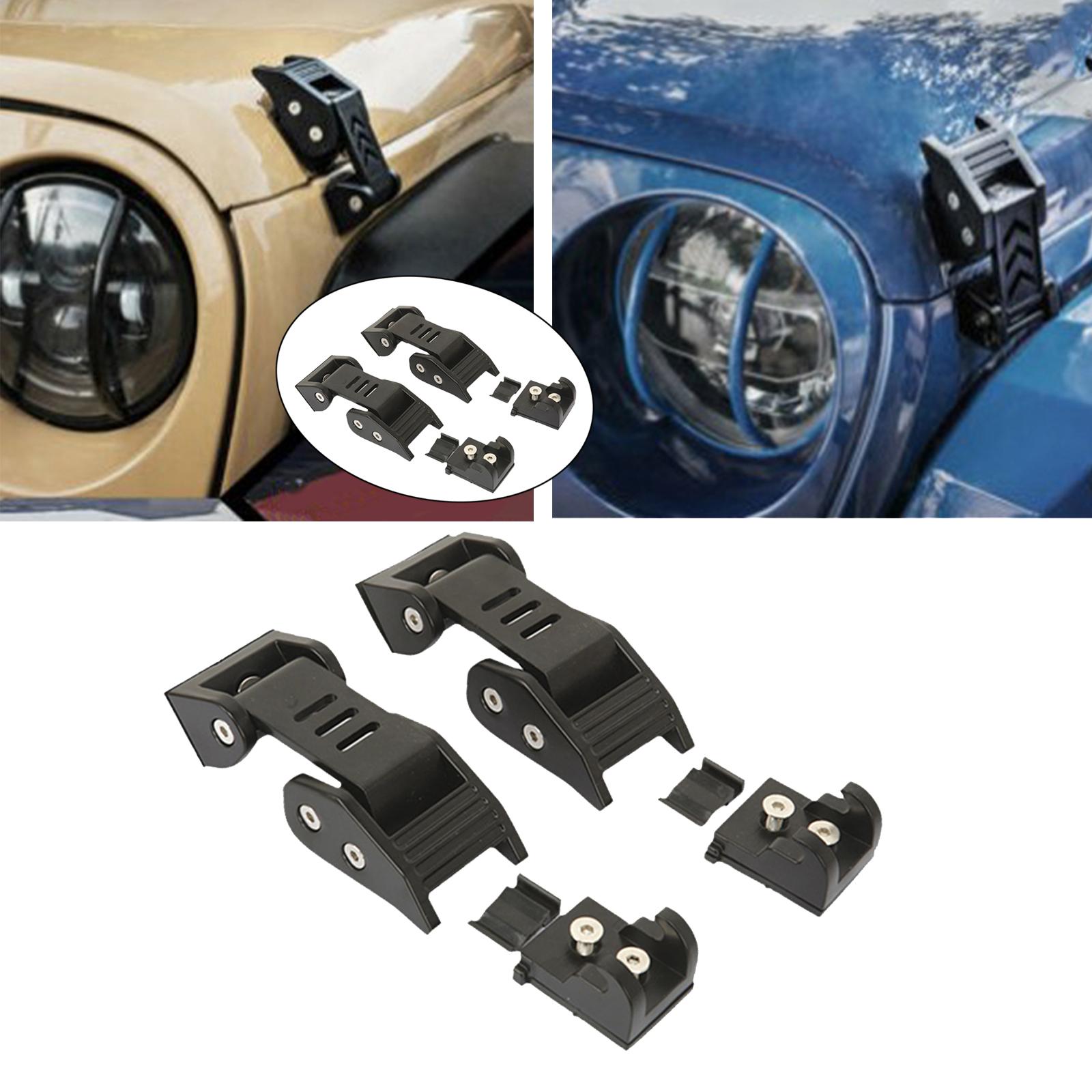 Black Hood Latch Locking Catch Buckle Fit for Jeep Wrangler JK JL 2007-2018