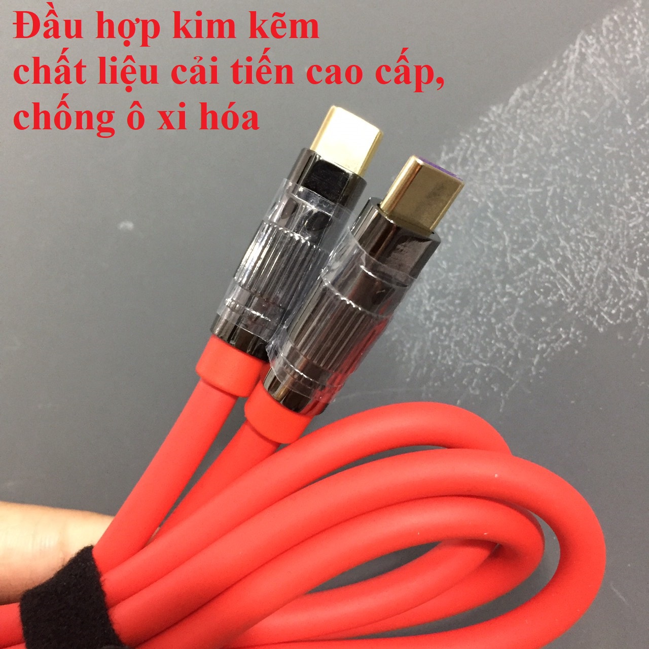 Cáp sạc nhanh 100W C to C Remax Wefon Series Zinc-alloy elastic RC C055 C-C 1.2m _ Hàng chính hãng