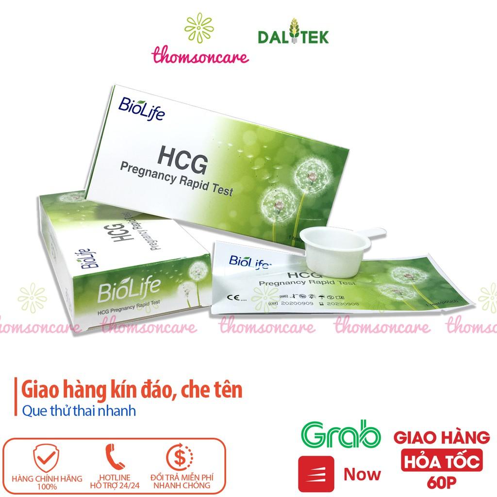 Que thử thai thế hệ mới HCG Biolife - Giao hàng kín đáo, che tên