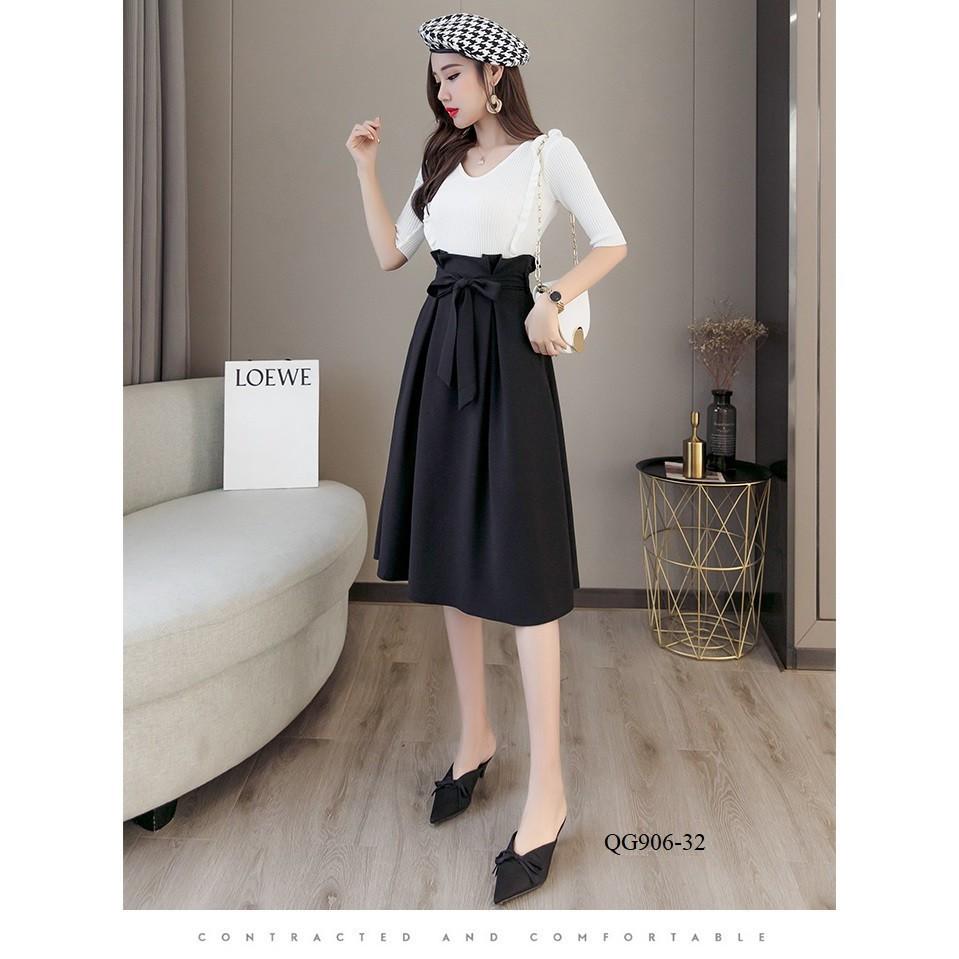 QG906 -CHÂN VÁY THẮT NƠ XINH XẮN *40-90kg