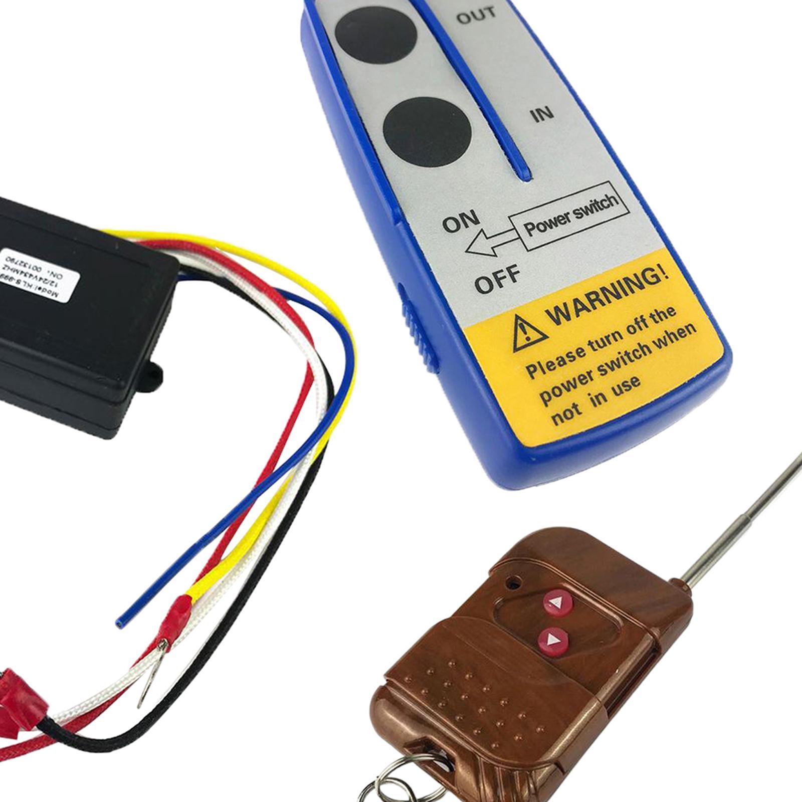 12V Universal Mini Car Wireless Winch Electric Remote Control