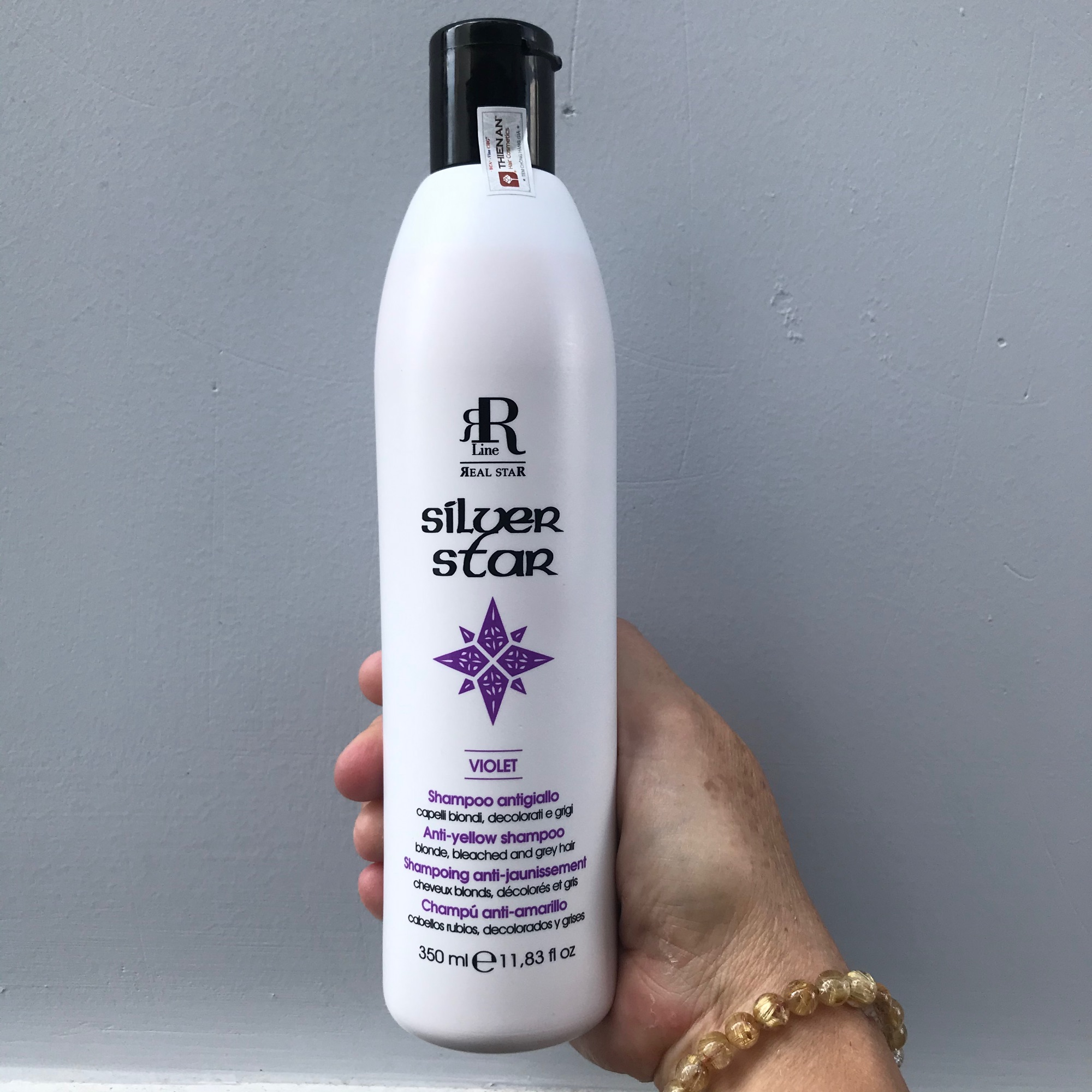 Dầu gội tím khử vàng chăm sóc và làm sáng màu tóc RRline Therapy Sliver Shampoo 350ml