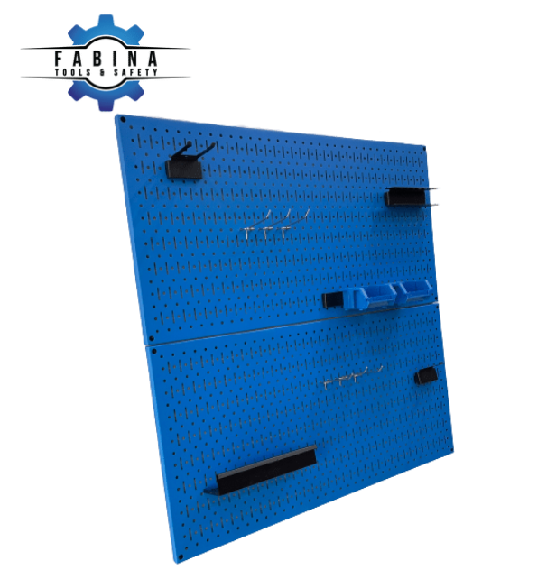 Tấm lưới đôi Pegboard xanh dương mờ kèm phụ kiện treo FABINA - 2 tấm