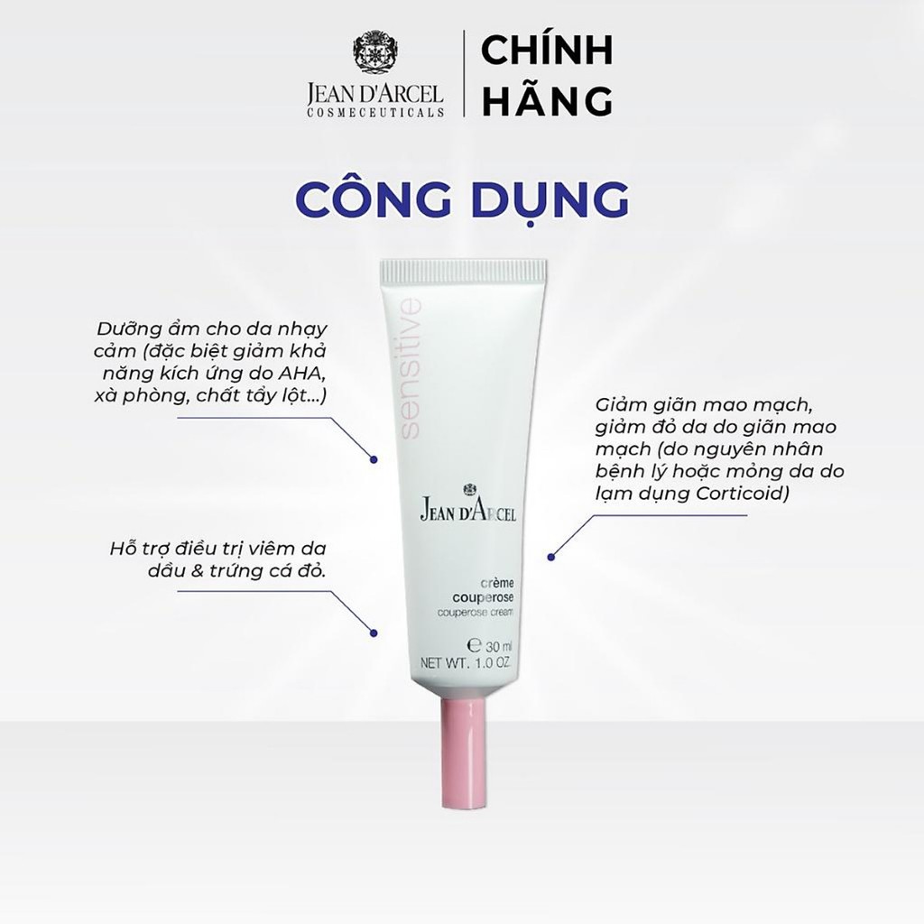 Kem Dưỡng Jean D’Arcel Couperose Cream 30ml