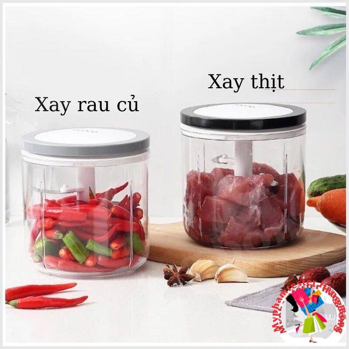 (SIÊU RẺ) Máy xay kéo tay thông minh