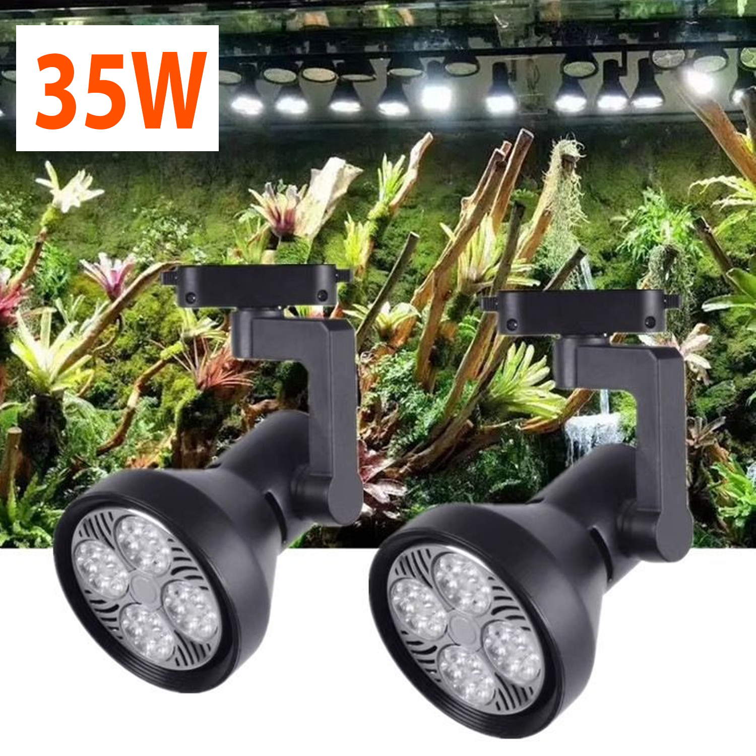 Đèn rọi ray LED 35W, Ánh sáng chiếu điểm Trang trí phòng khách, Nhà hàng, Khách sạn, Showroom, Tiểu cảnh Thủy sinh