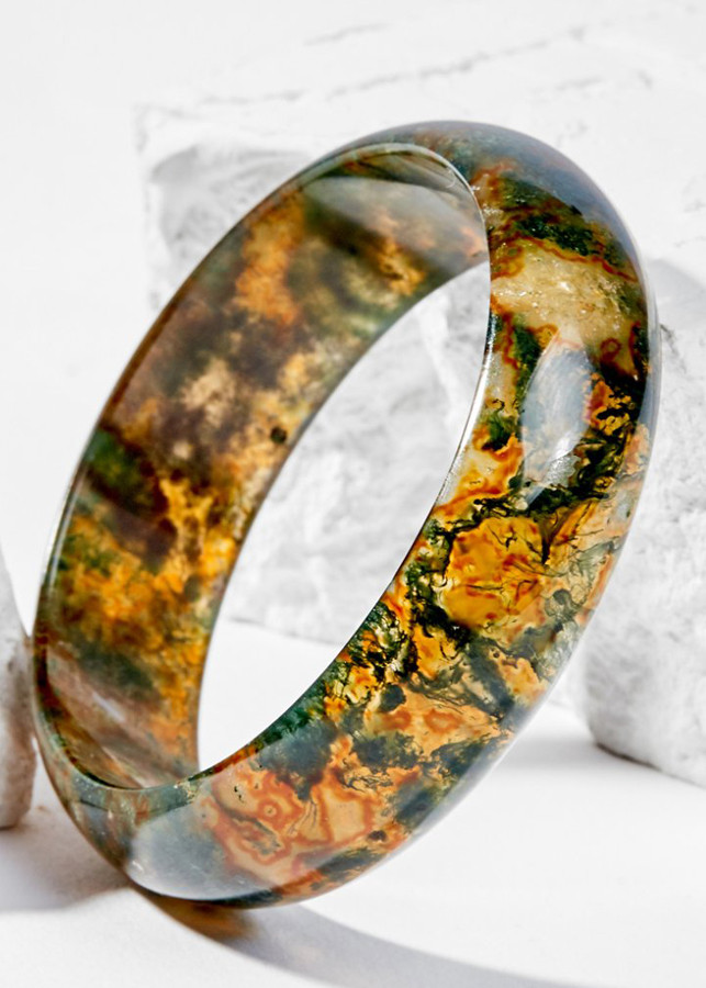 Vòng Tay Phong Thủy Đá Băng Ngọc Thủy Tảo Huyết Liền Khối  Nhiều Mệnh Ngọc Quý Gemstones