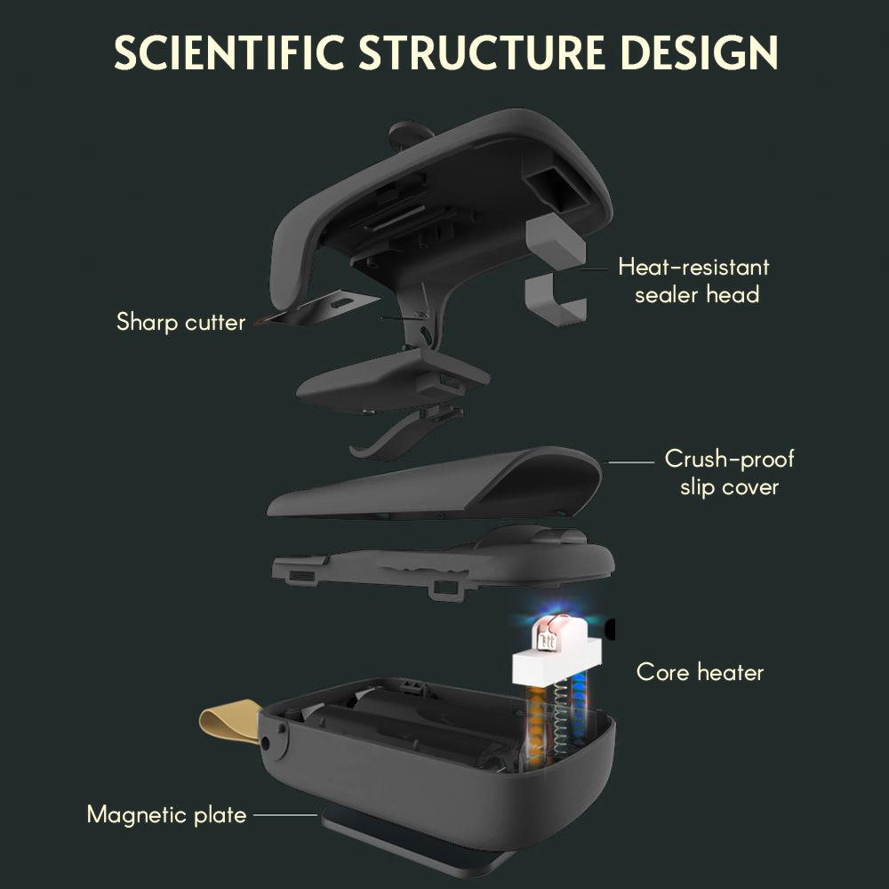 Máy hàn miệng túi cầm tay mini cho túi lưu trữ thực phẩm bằng nhựa