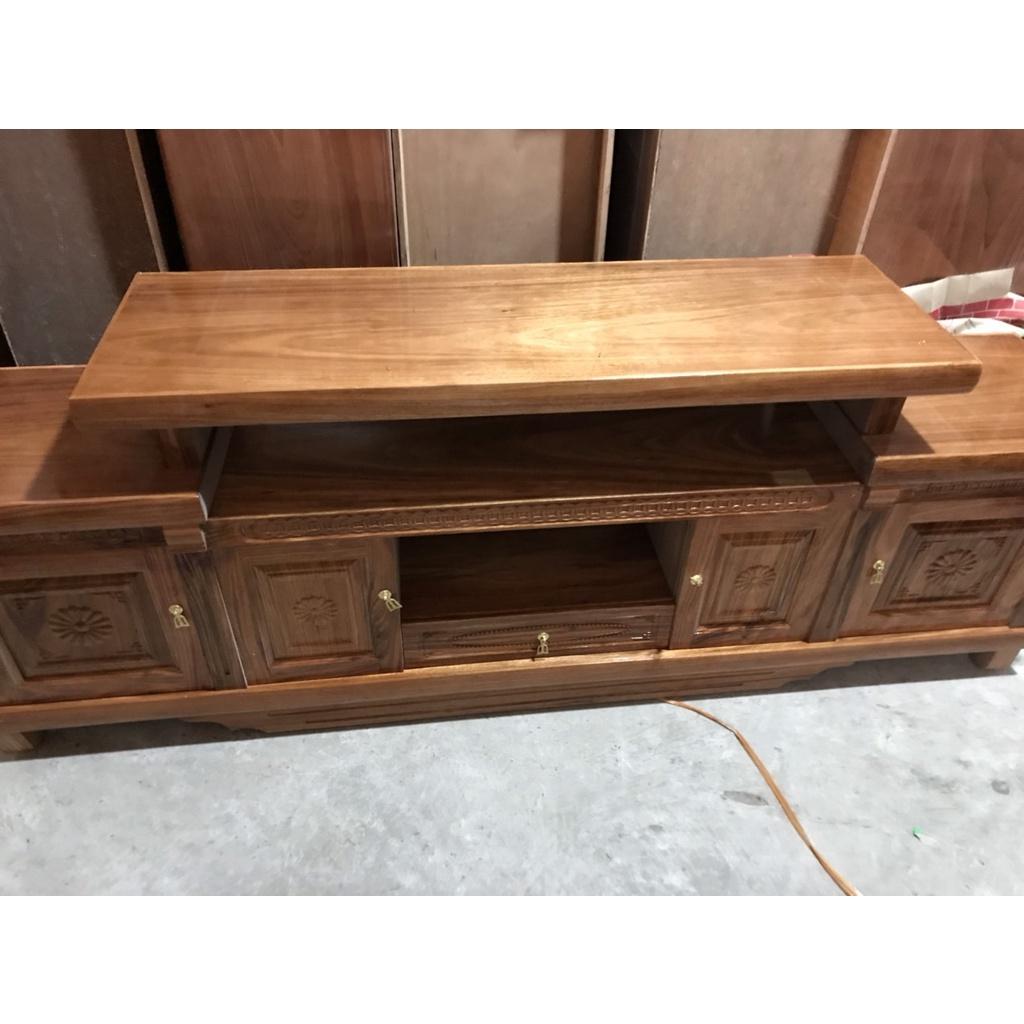 KỆ TI VI GỖ XOAN ĐÀO RỘNG 40X DÀI 1M2 SANG TRỌNG DÙNG PHÒNG KHÁCH TỰ NHIÊN