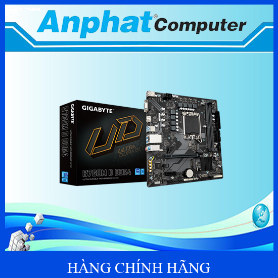 Mainboard Gigabyte B760M D DDR4 Socket LGA1700 - Hàng Chính Hãng