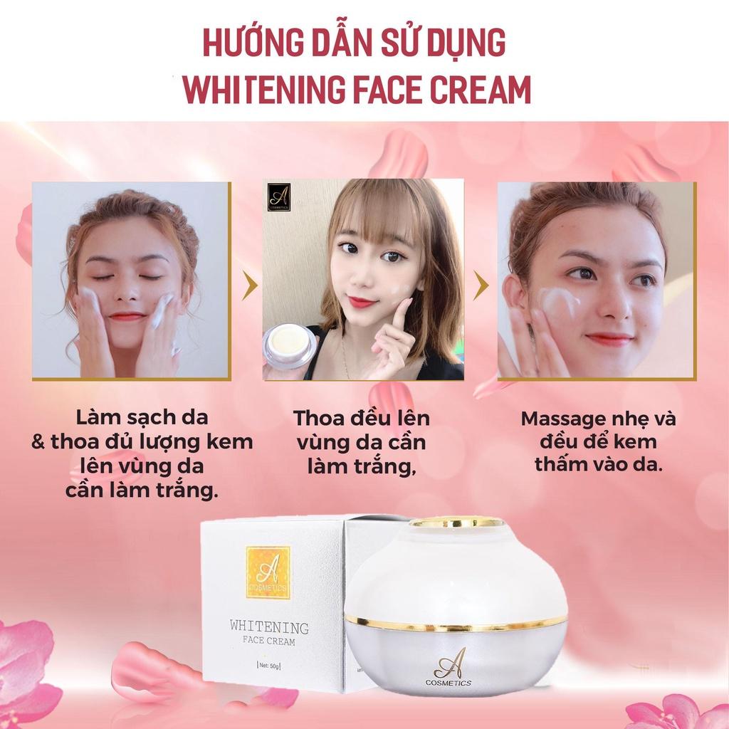 Kem Face Pháp Acosmetics - Kem dưỡng trắng da mặt - 20g - Giúp ngăn ngừa mụn, thâm nám tàn nhang,Hiệu quả chỉ sau 1 tuần