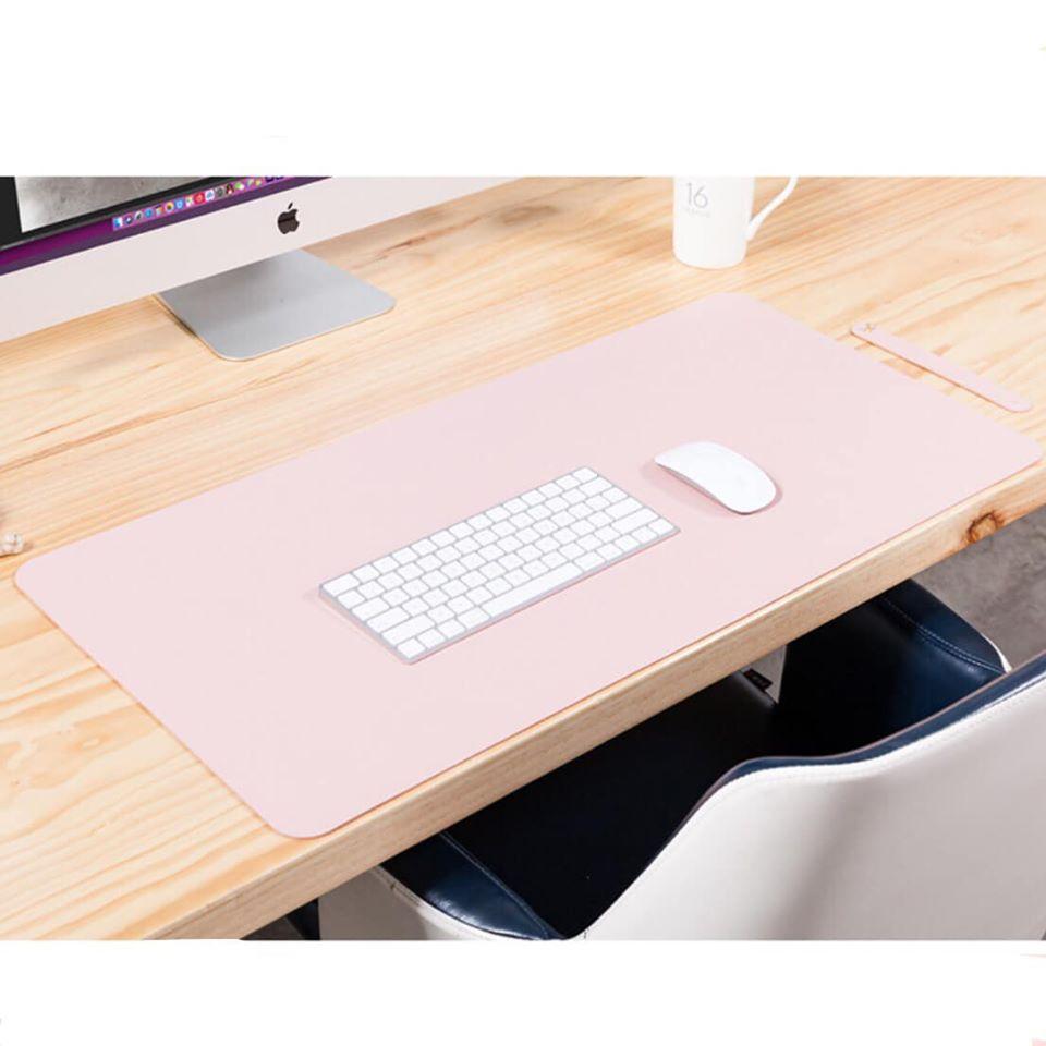 Thảm Trải Bàn Làm Việc DeskPad Da Chống Nước, Miếng Lót Bàn Nhiều Màu Cao Cấp Size 40x60,40x80,50x100
