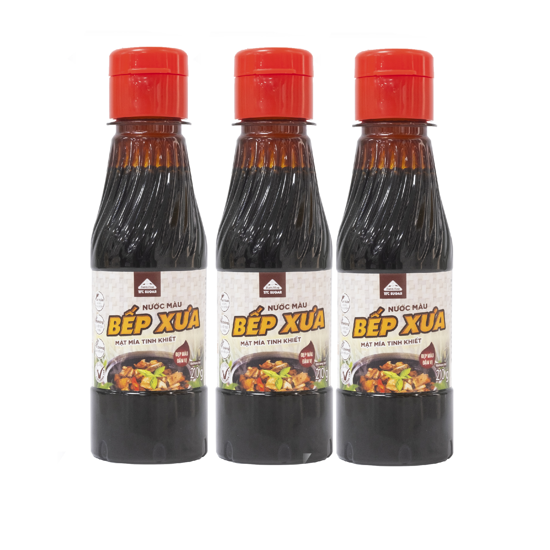 Combo 3 Nước màu Bếp Xưa 210g/Chai