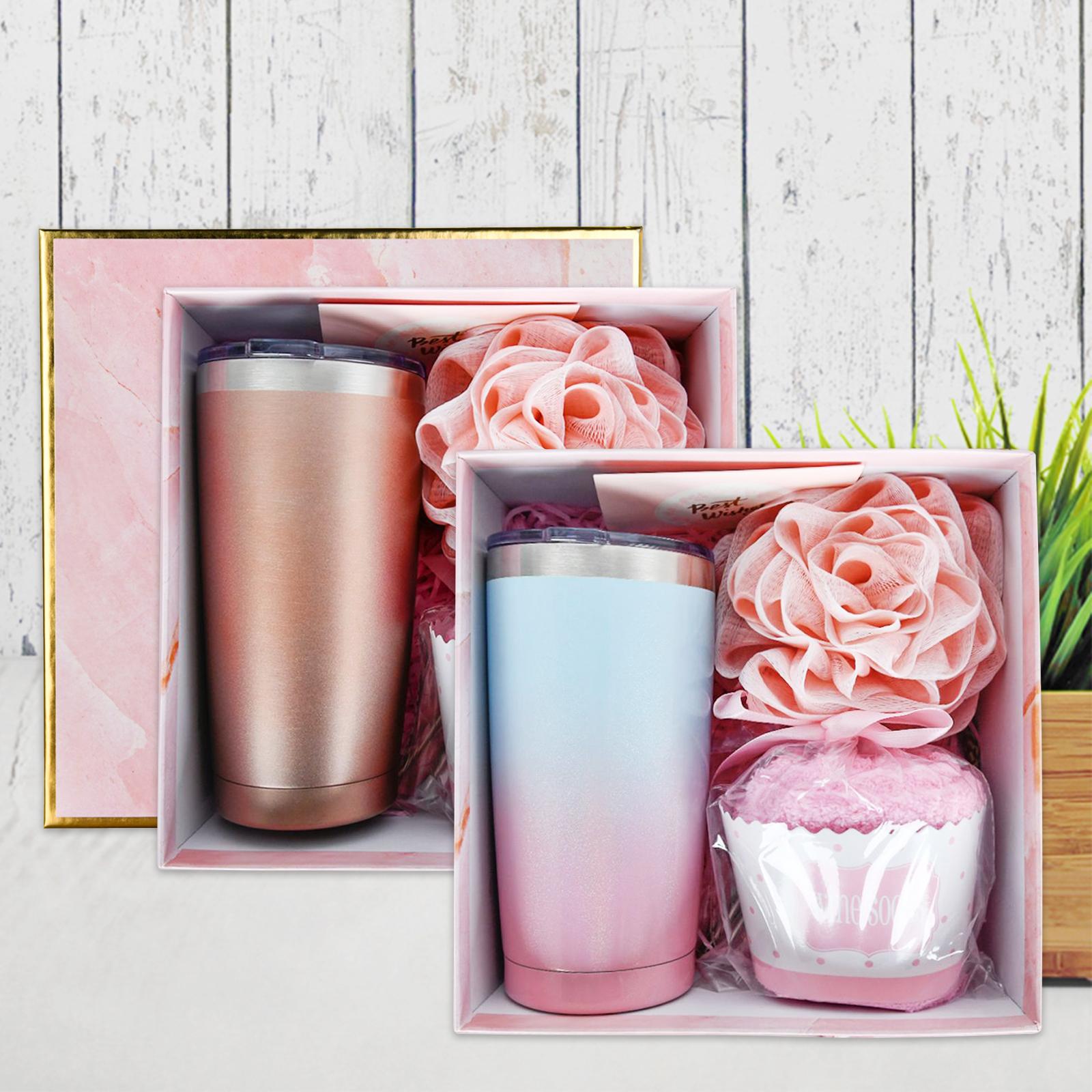 Bộ Quà Tặng Cốc Giữ Nhiệt 500Ml Kèm Nắp Và Thiệp Chúc Mừng