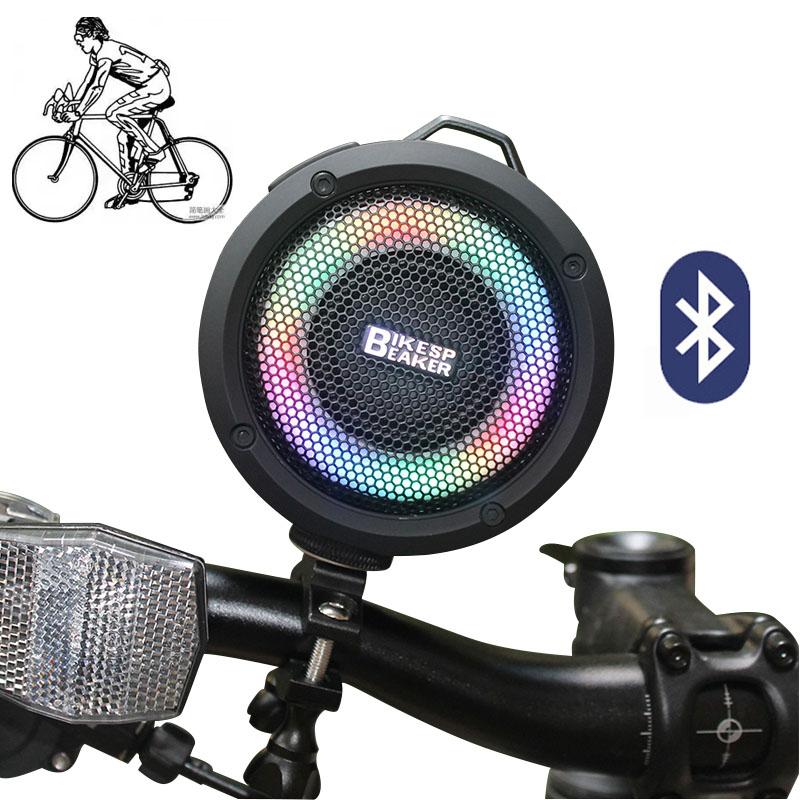 Loa Bluetooth dành cho xe đạp Loa dành cho xe đạp Loa lớn hơn ngoài trời TWS Loa siêu trầm chắc chắn Tay lái Âm thanh nổi chống nước dành cho xe đạp Màu sắc: Đen