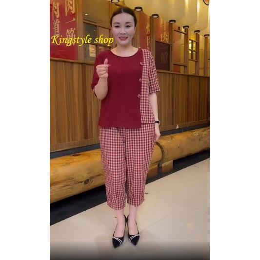 Bộ Đũi kẻ phối hàng loại 1 cao cấp kèm hình ảnh và video thật