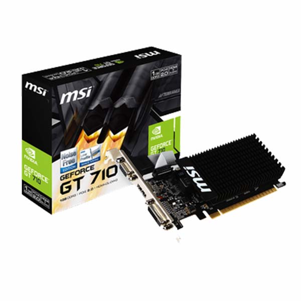 Card màn hình MSI GT710 1GD3H LP – 1GB DDR3-Hàng chính hãng