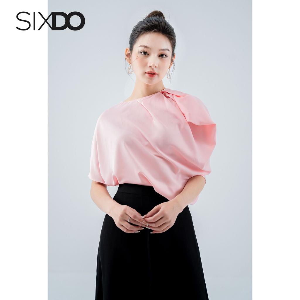 Quần đen nữ ống rộng bèo loe SIXDO