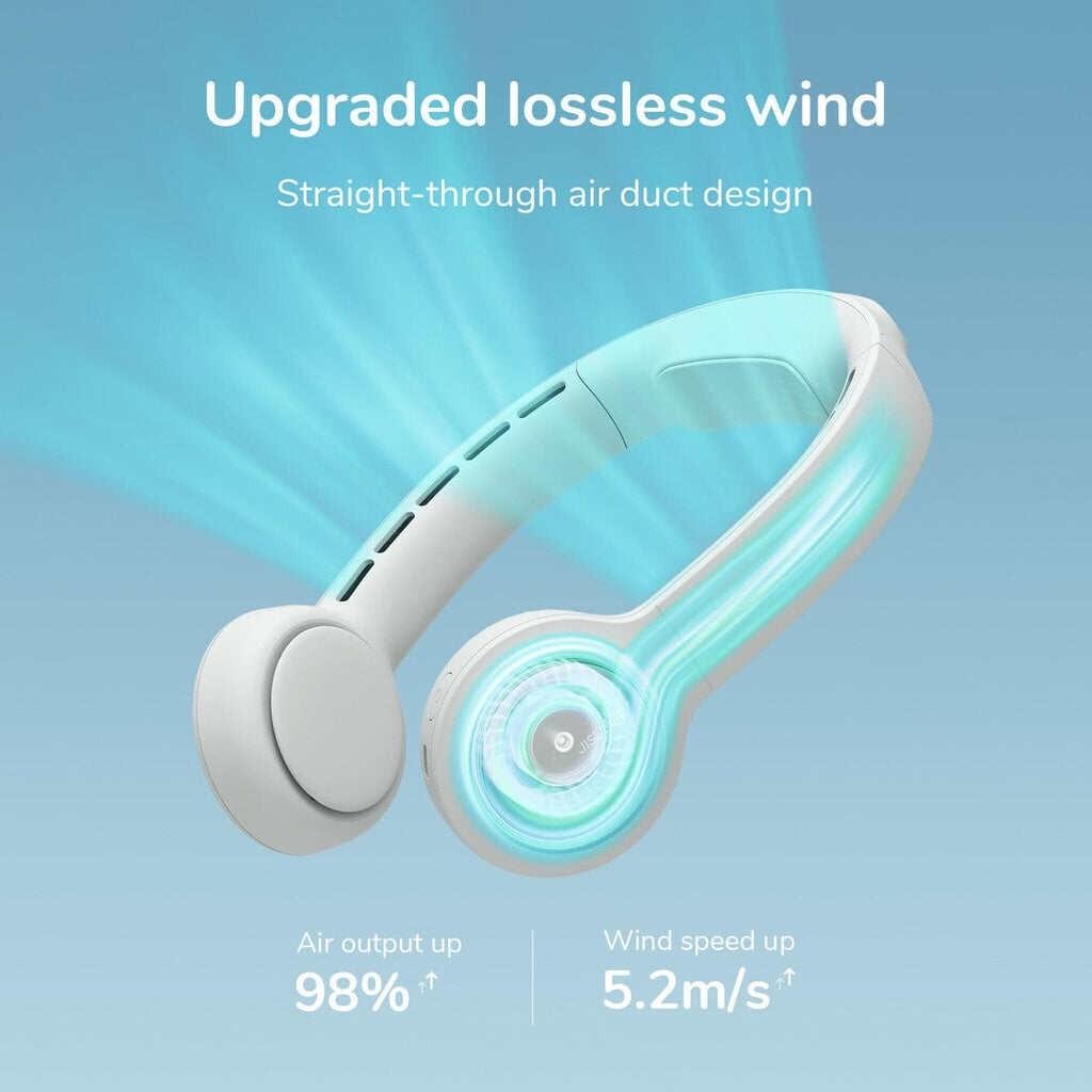 Quạt Đeo Cổ Không Cánh JISULIFE FA31 Siêu Mát 270 Độ - Pin 4500mAh Sử Dụng Đến 16H - Hàng Chính Hãng - Bảo Hành 12 Tháng