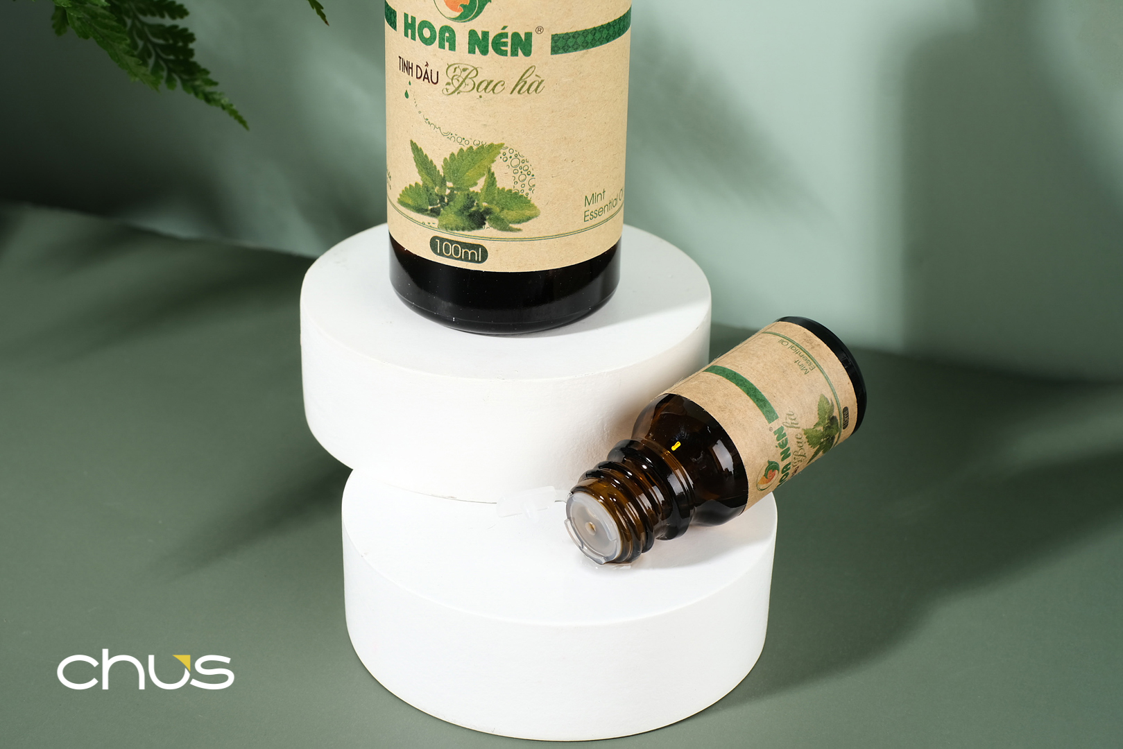 Tinh dầu Bạc Hà nguyên chất 50ml - Hoa Nén - Vegan - Thư giãn, khử mùi, đuổi chuột