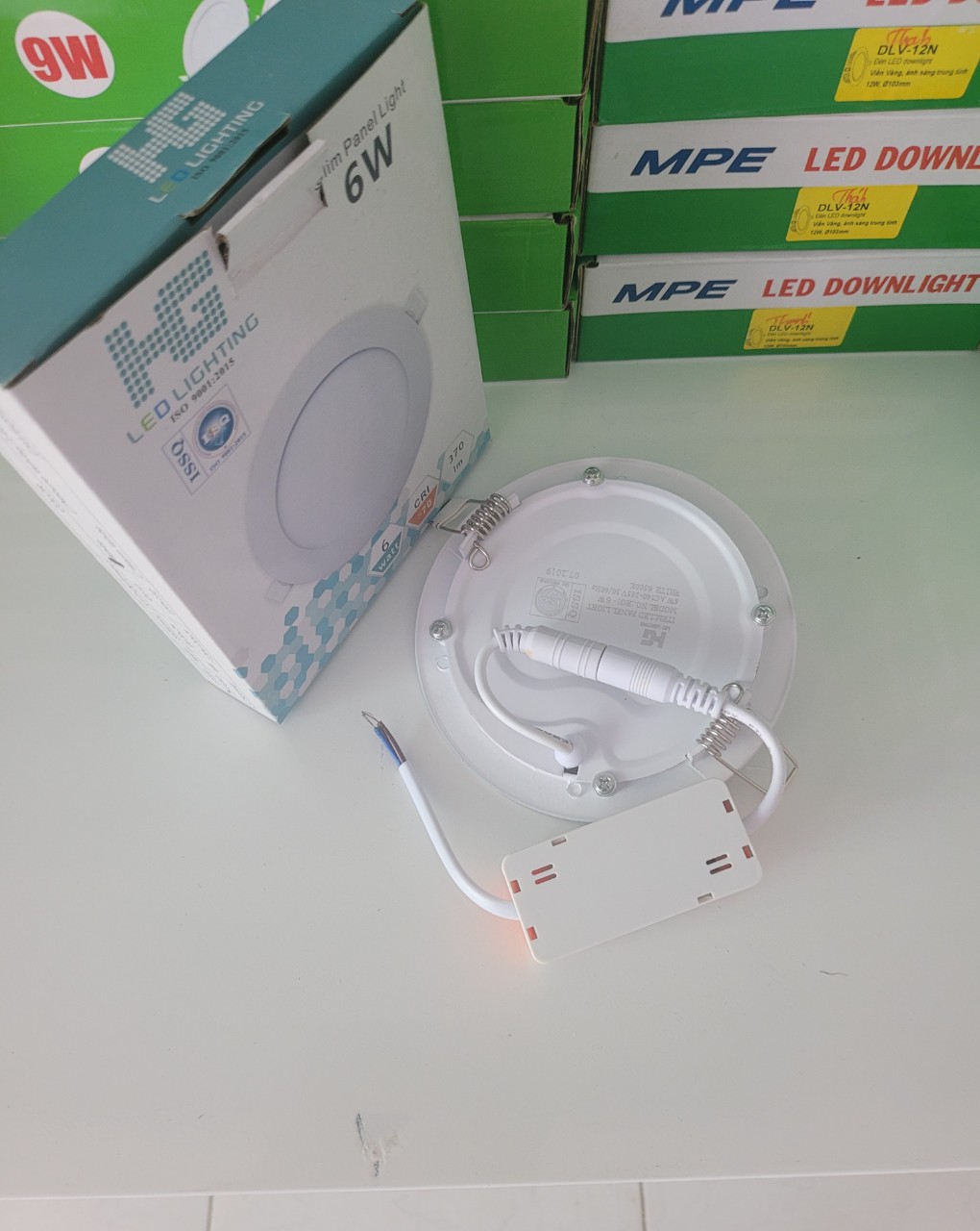 Đèn Led âm trần siêu mỏng 6W, ÁNH SÁNG TRẮNG 6500K