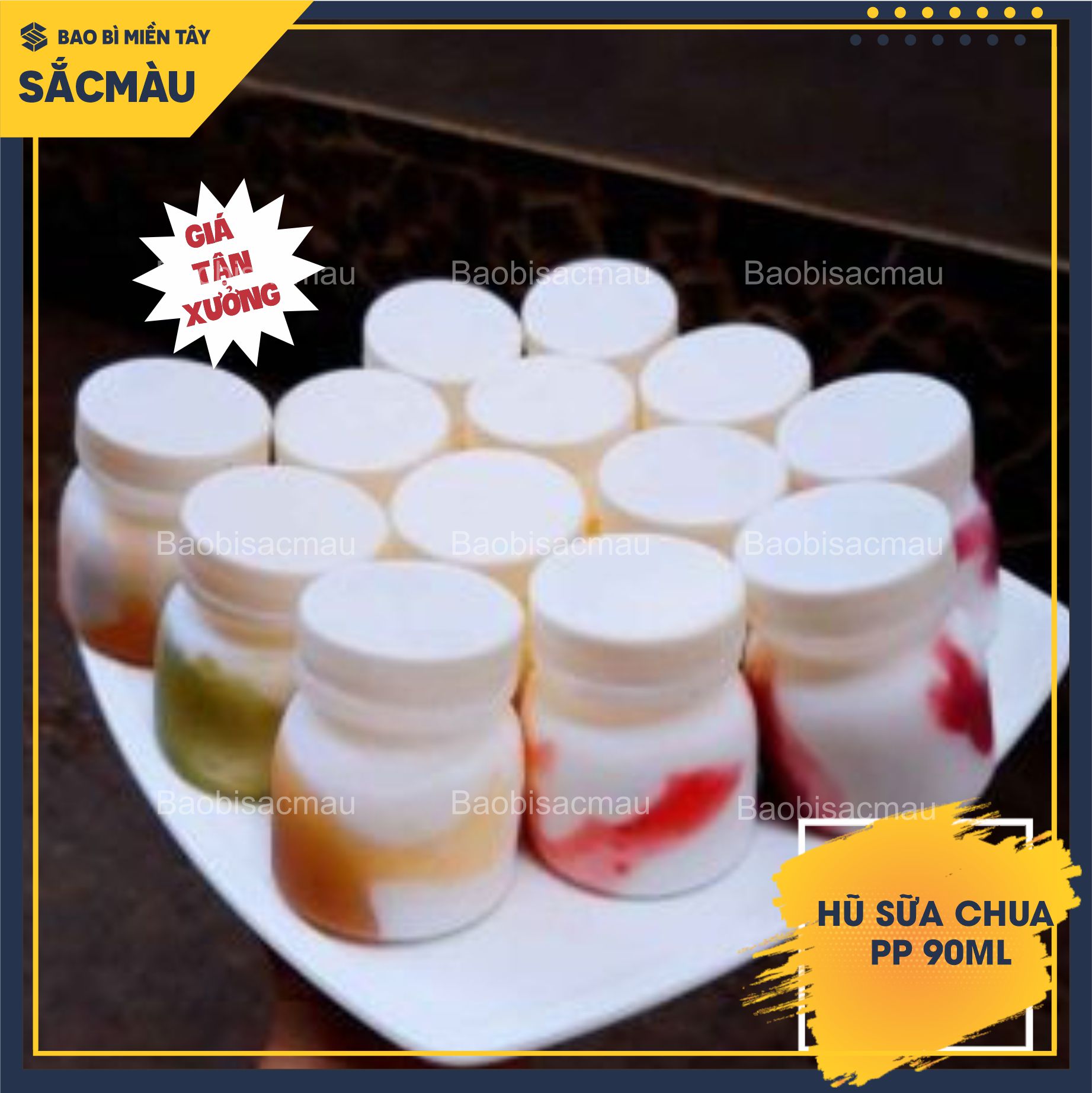 50 HŨ ĐỰNG SỮA CHUA 90ML