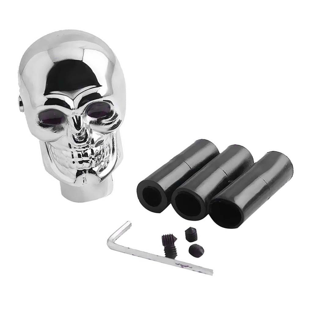1x Blue LED Skull Universal Car Truck Manual Gear Stick Shifter Lever Knob