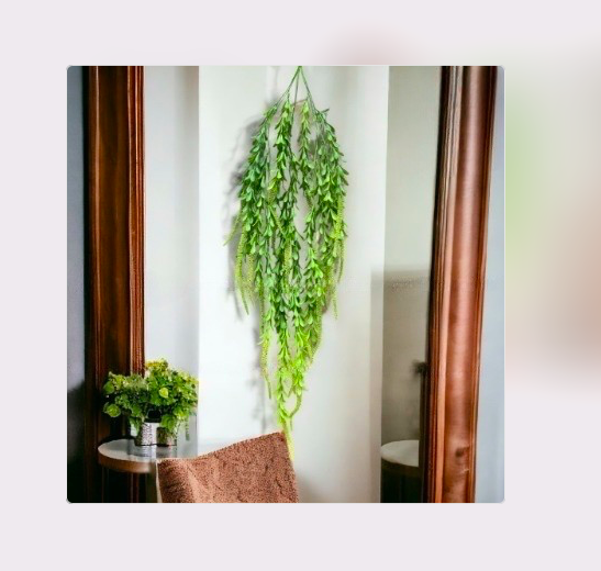 Cụm lá rủ giả, dây leo trang trí, cụm lá treo tường trang trí ban công nhà cửa, nhà hàng, quán ăn