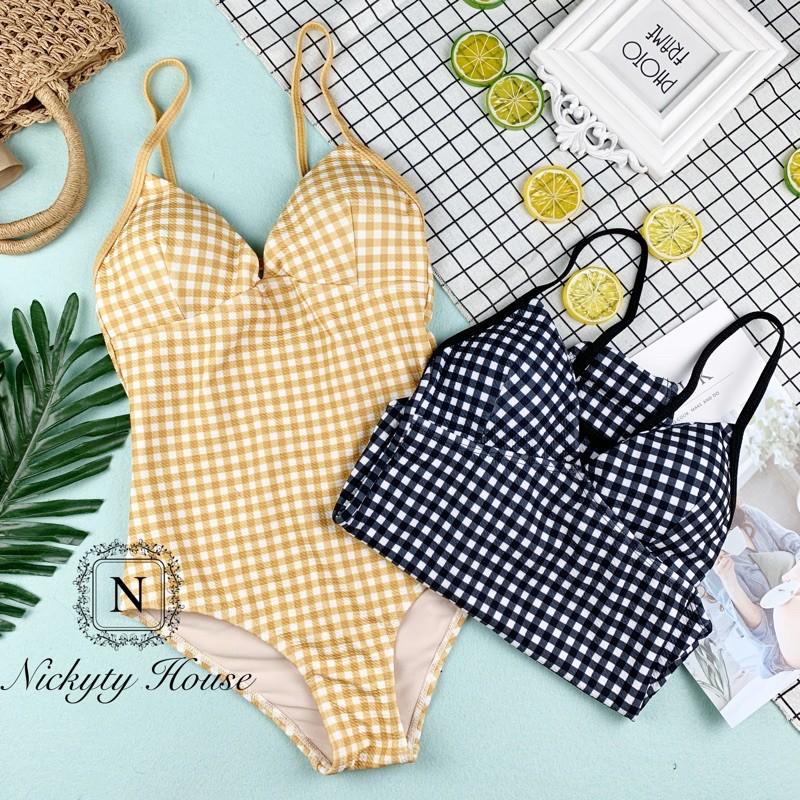 Bikini một mảnh hở lưng kèm mút lót